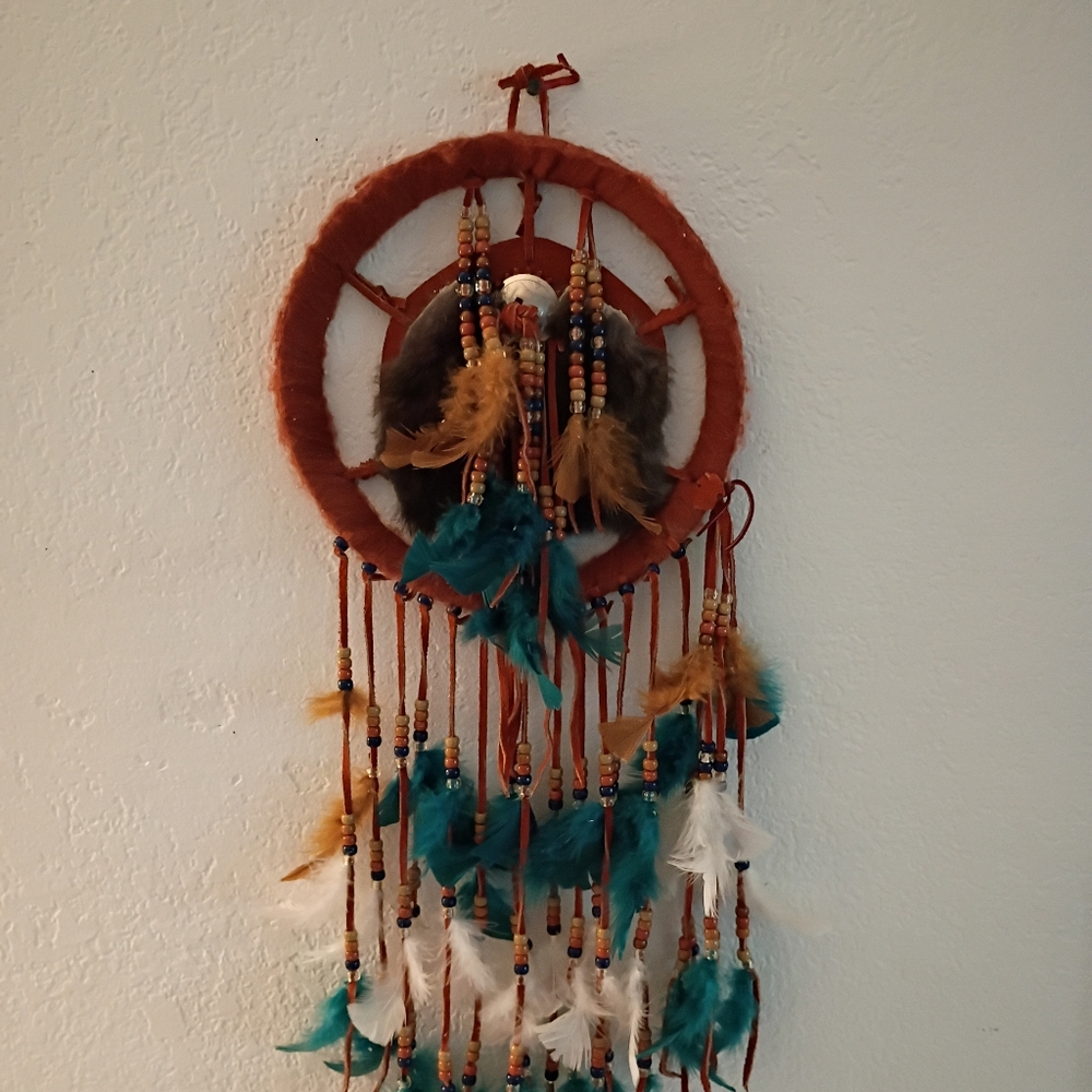 Large Bohemian Dreamcatcher with Feathers - Picture 2 of 3